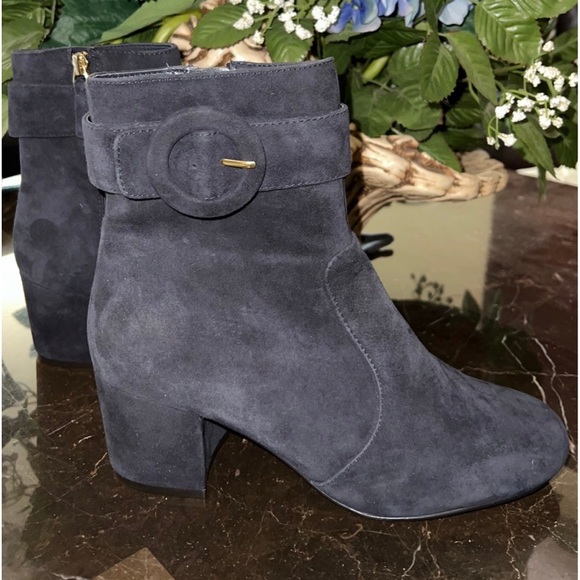 Nine West black suede leather booties size 7 - Picture 13 of 15